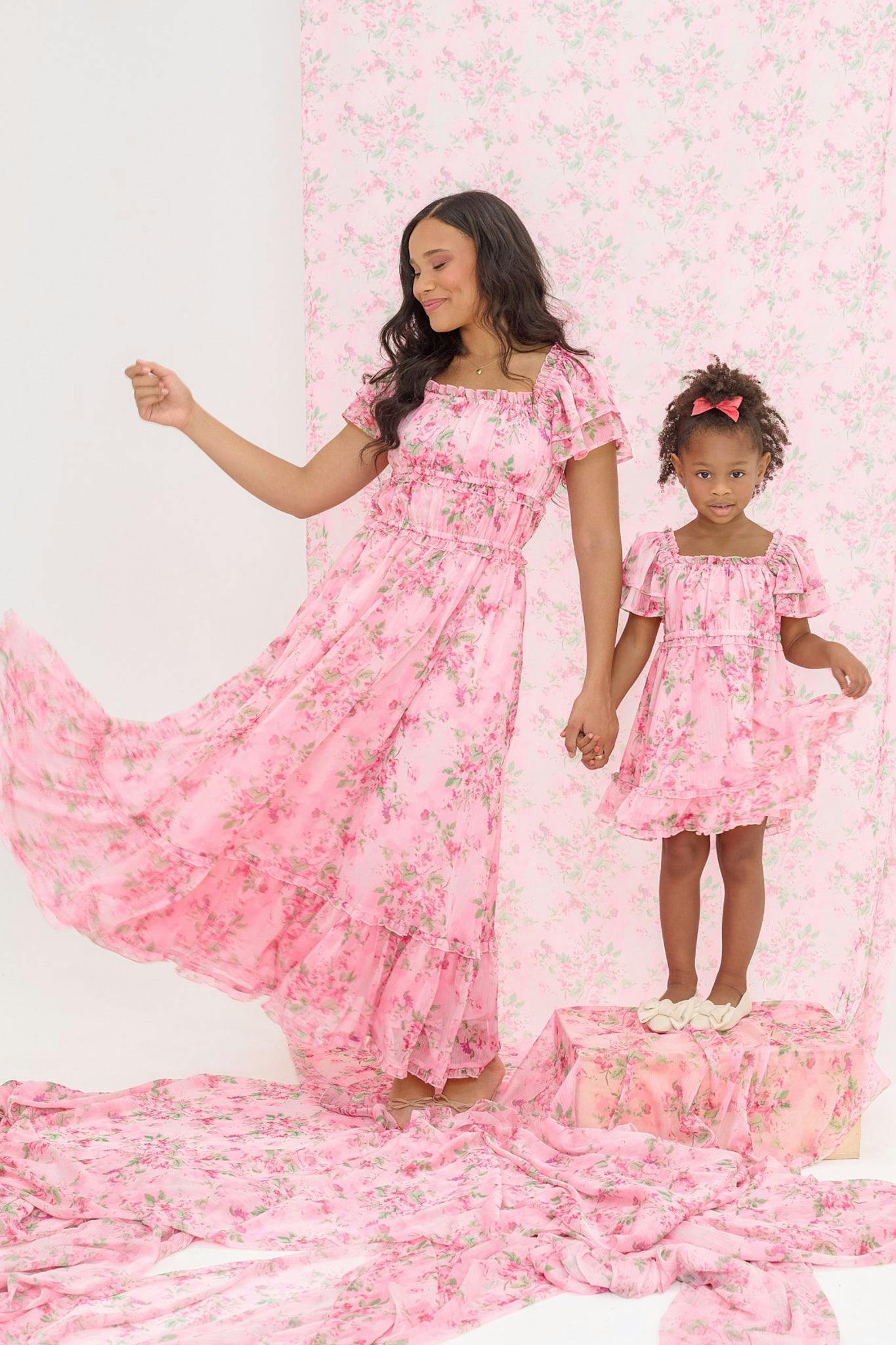 Juliana Dress in Rose Trance