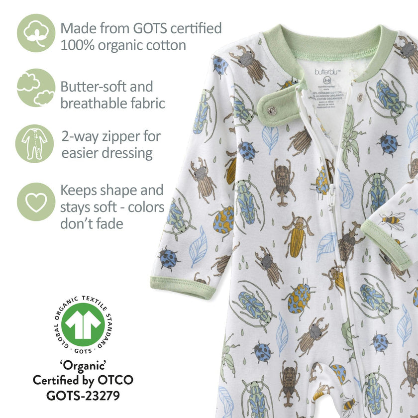 SCOUT Sleep & Play Baby Boys Pajamas