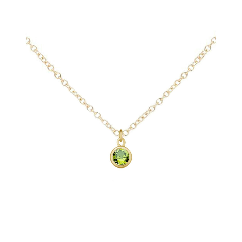 August Birthstone Necklace
