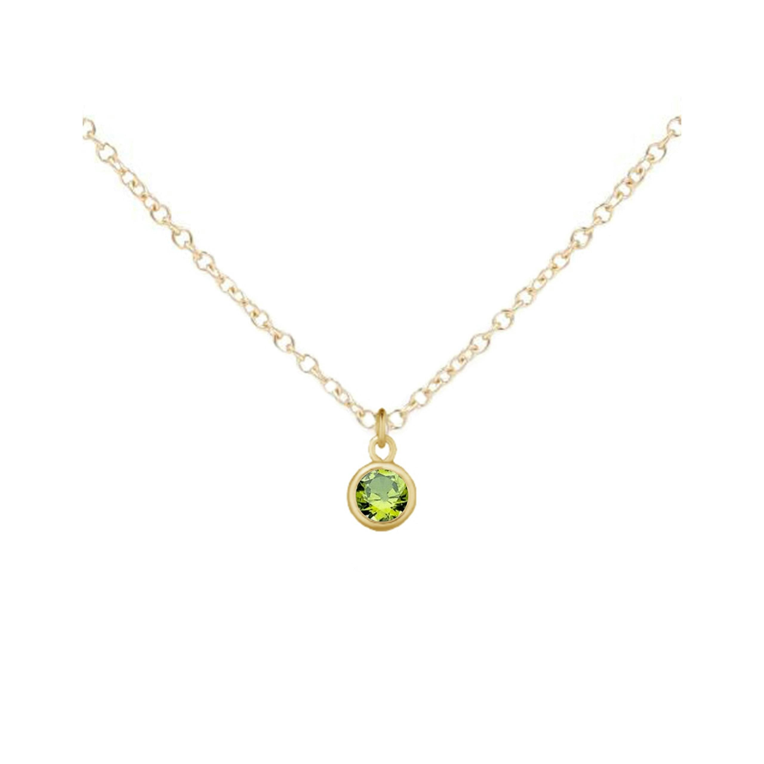 August Birthstone Necklace