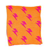 Malibu Sugars' Two Tone Lightning Bolt Reversible Blanket