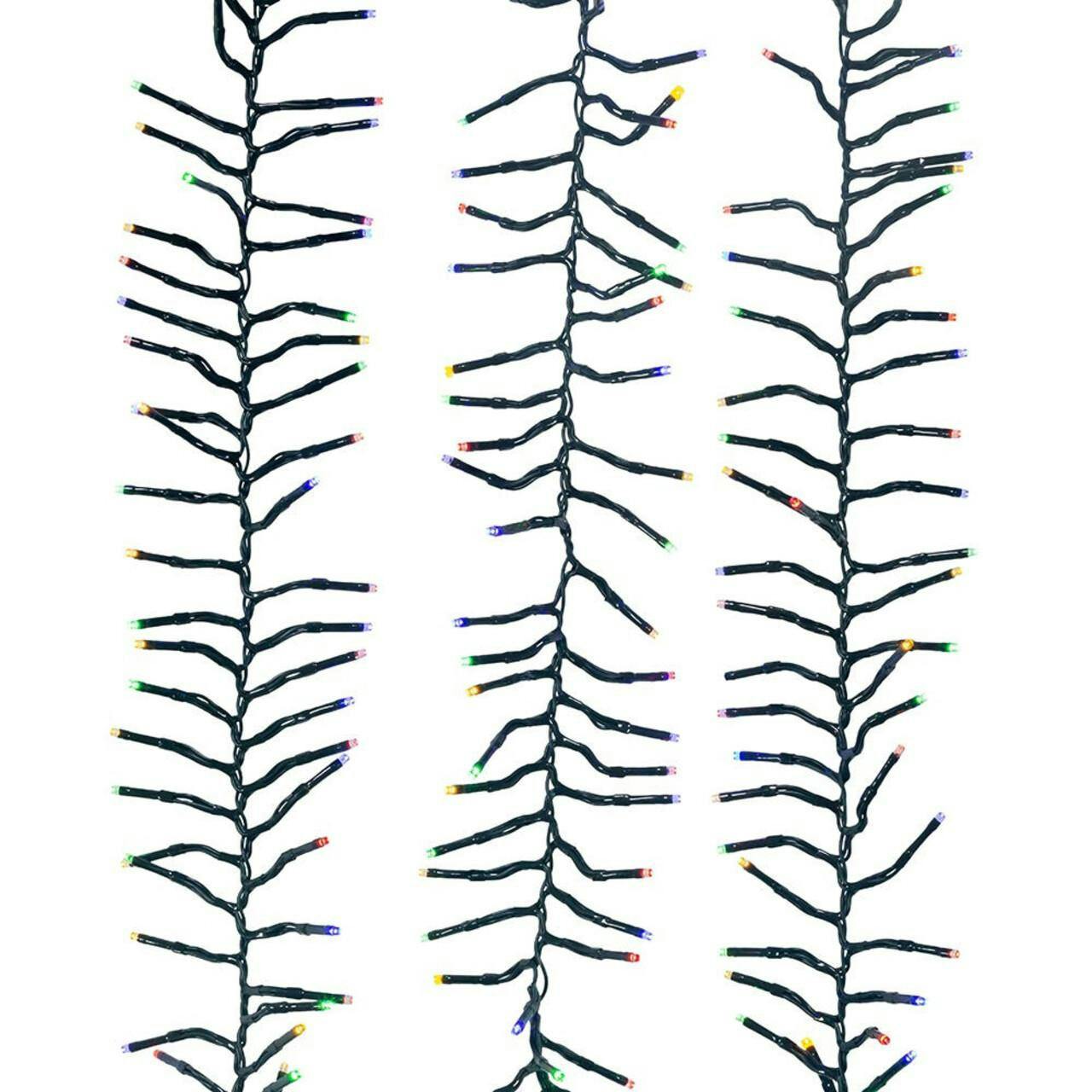 Kurt Adler 3000-Light 98-Foot Cluster Garland with Multi-Color LED Lights