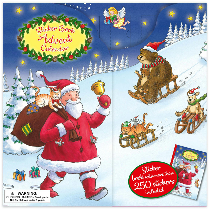 Sticker Book Advent Calendar: Santa
