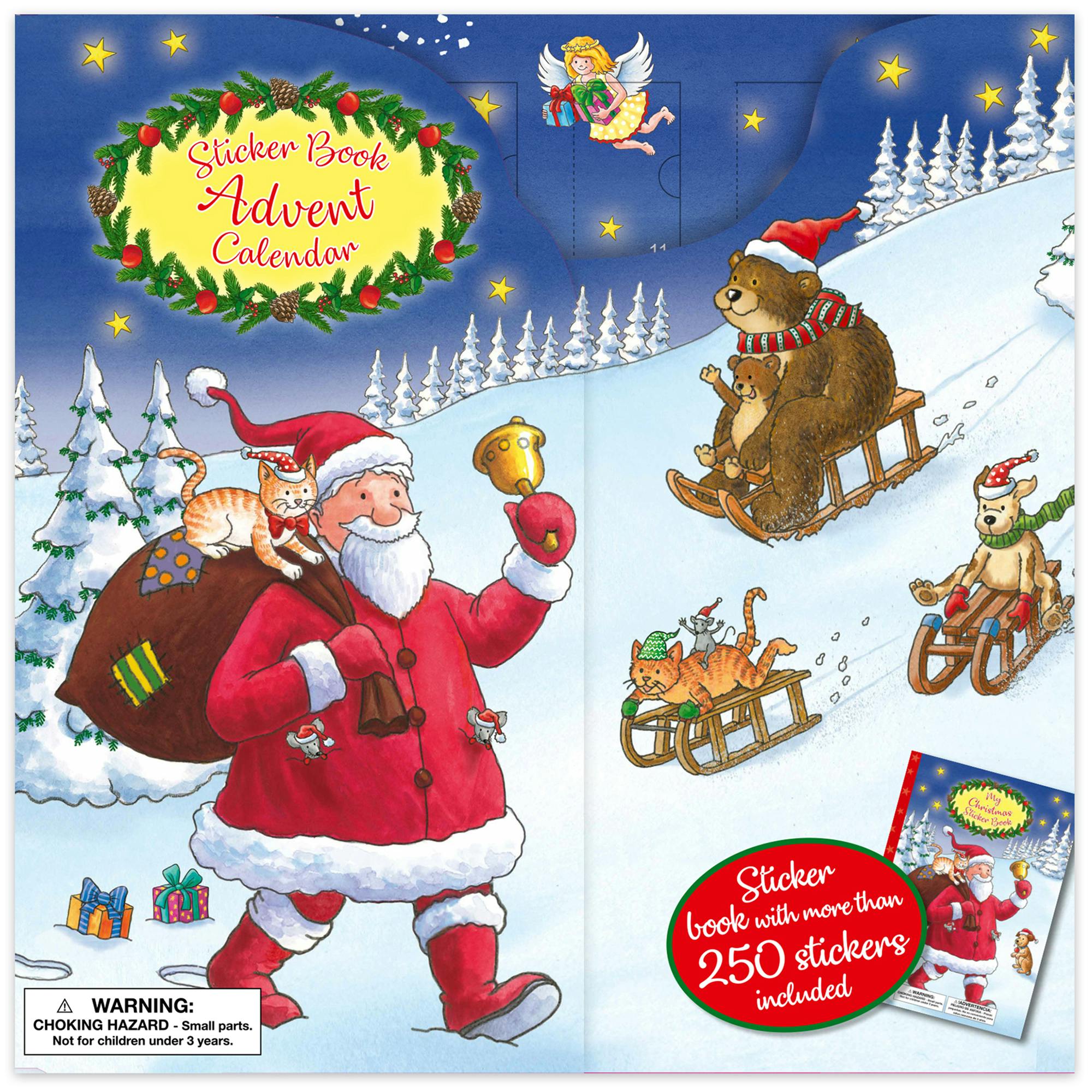 Sticker Book Advent Calendar: Santa