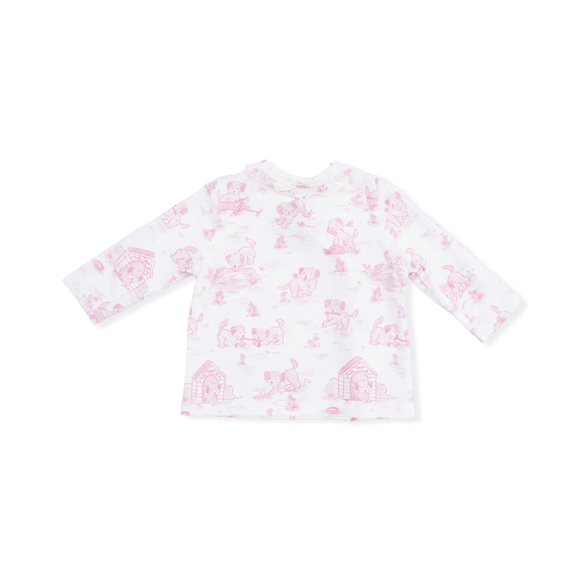 Puppy Toile Pink - Take Me Home Set with Convertible Pant
