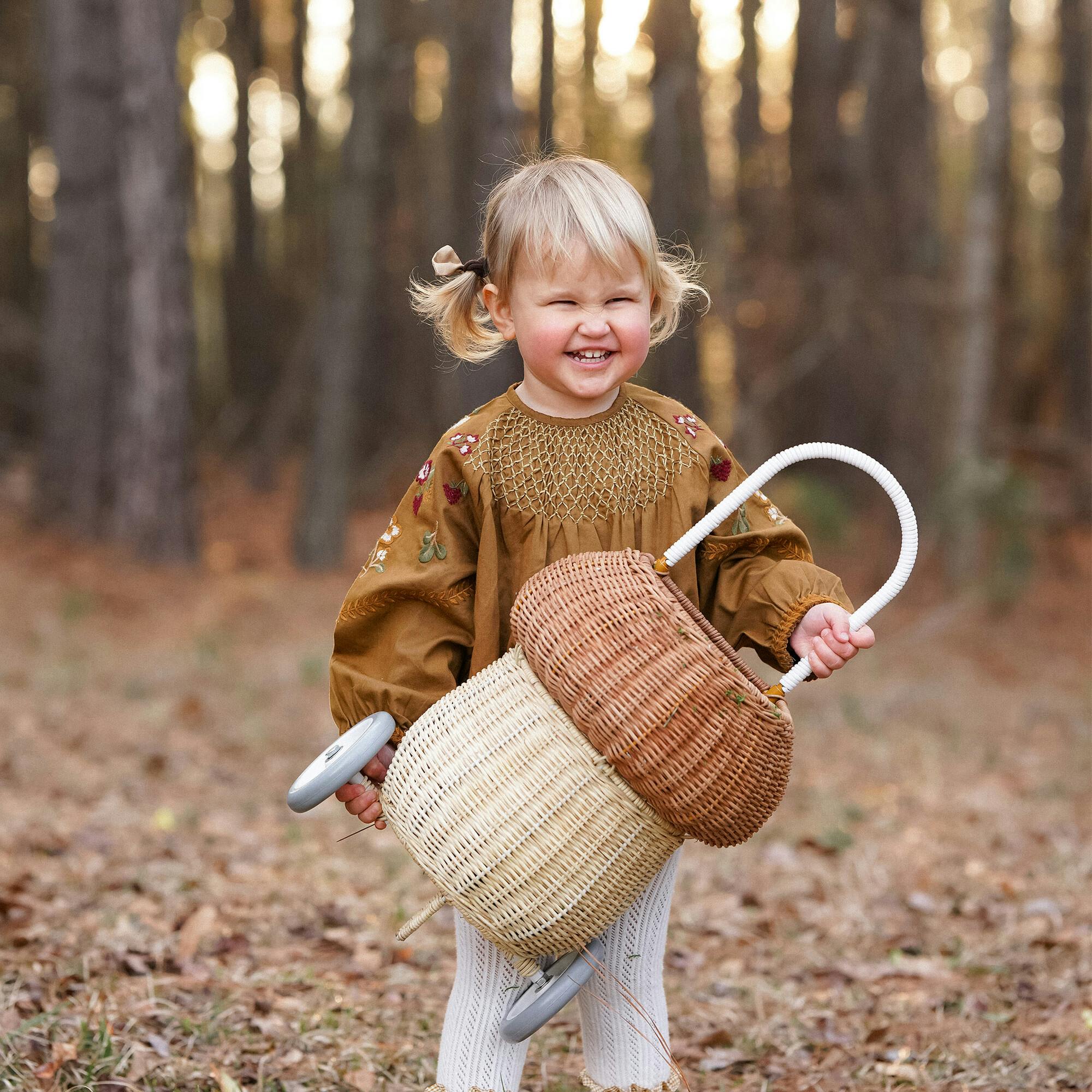 Mushroom Rattan Luggy