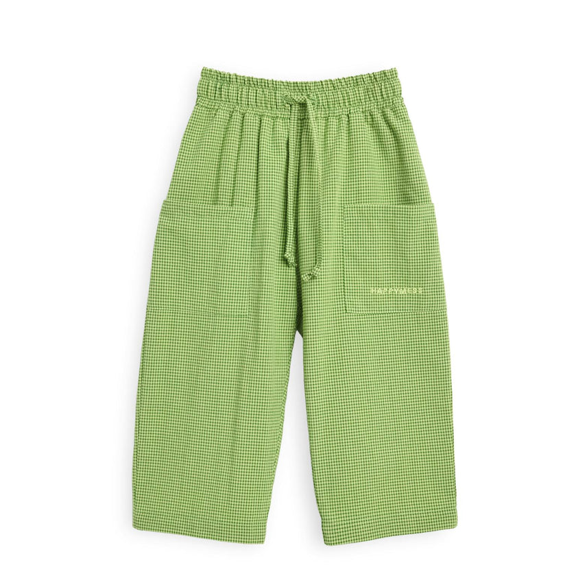 children's vichy trousers - matcha green