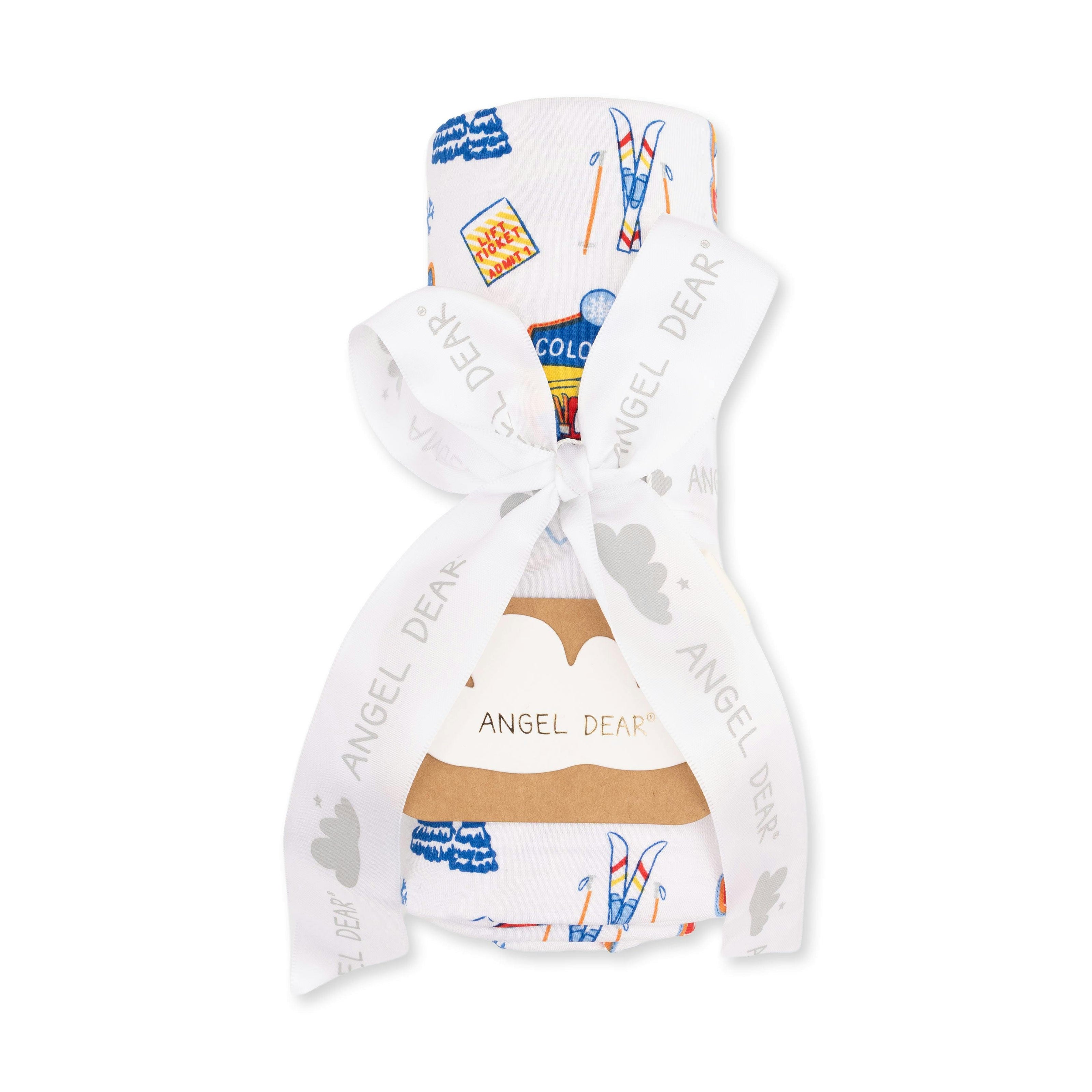 Vintage Ski Patches - Swaddle Blanket