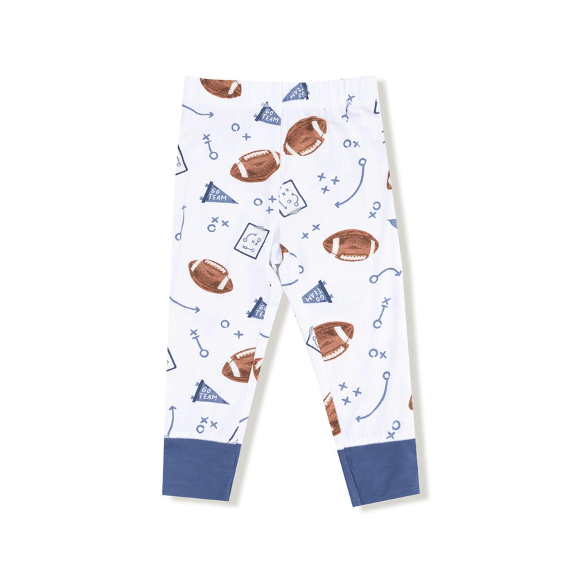 Touchdown Time - Navy - Long Sleeve Loungewear Set