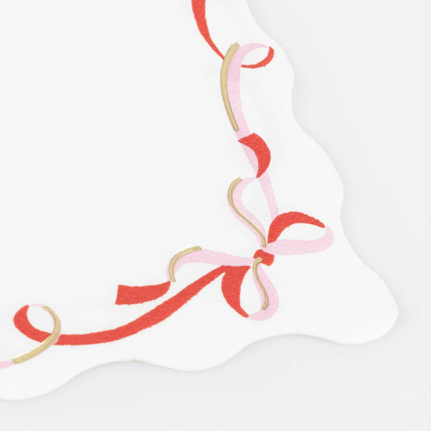 Ribbon Bow Small Napkins