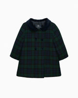 Baby Classic Coat in Navy Plaid