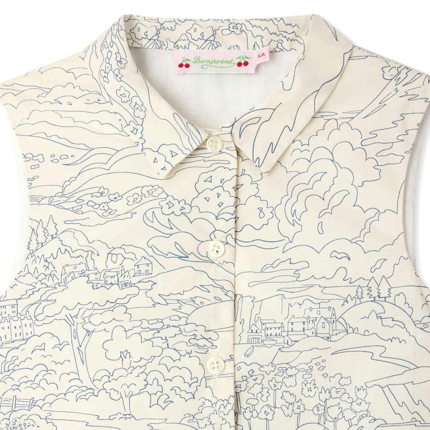 BONPOINT Robe Anne - Bleu