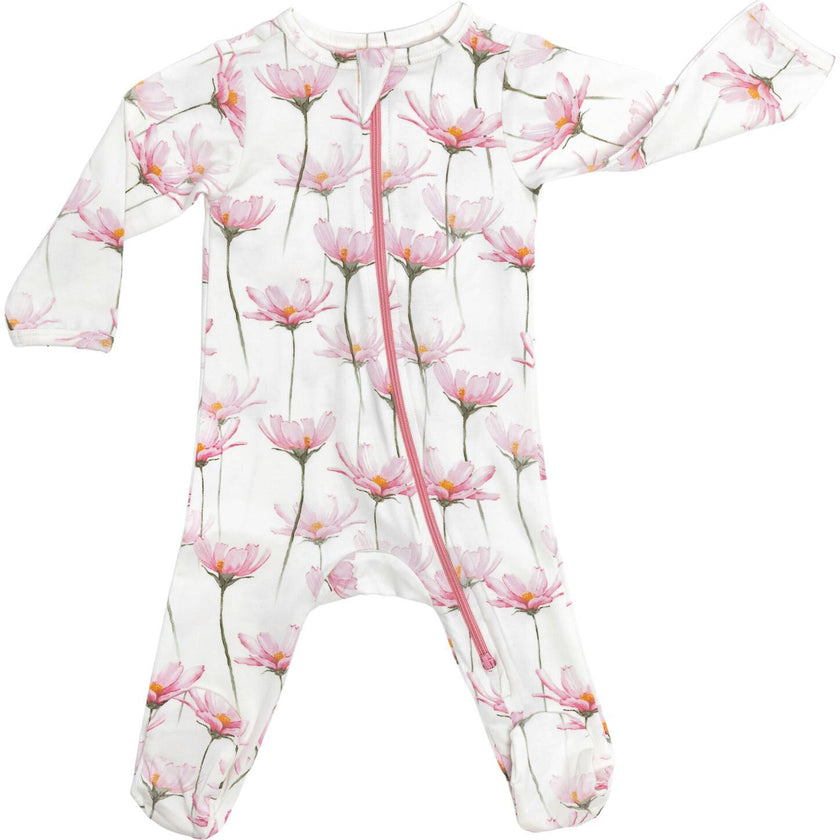 Zipped Long Sleeve Footed Onesie