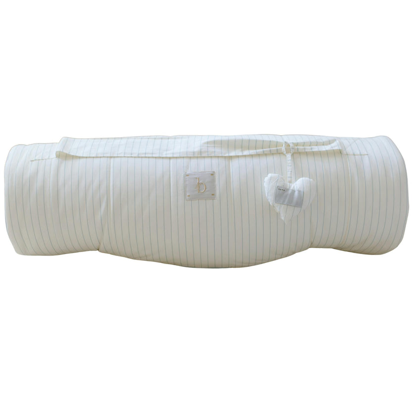 [NEW] XL Organic Nap Mat- Blue Stripe