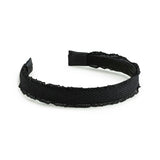 Halo Luxe Mae Lattice Lace Headband - Black