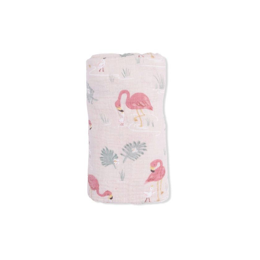 Flamingos - Swaddle Blanket