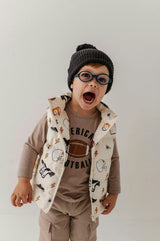 Boys Long Sleeve Tee in American Football