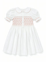 Camellia Smocked Dress | Heirloom Peach