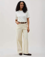 Womens Relaxed Everyday Tee - Pigment Dye Jersey - Bone