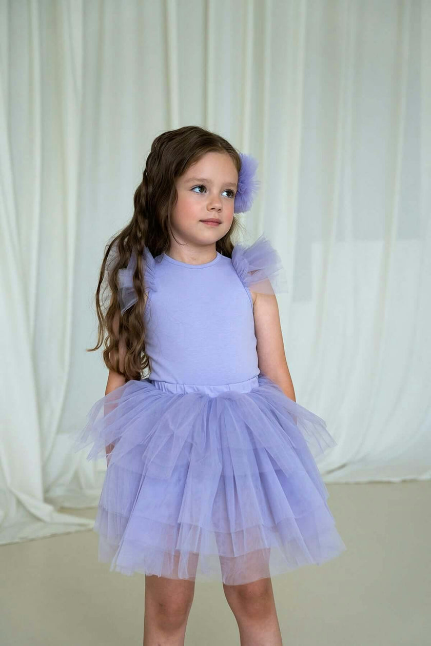 Purple Bloom Tutu Set