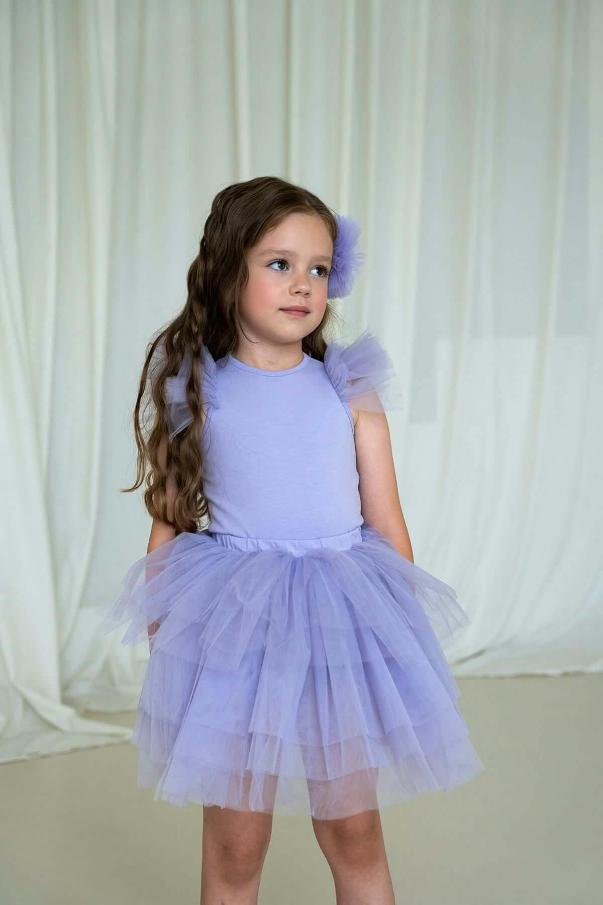 Purple Bloom Tutu Set