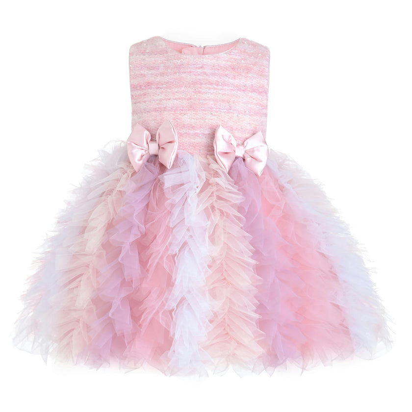 Blush Pastel Emira Bow Dress Sets