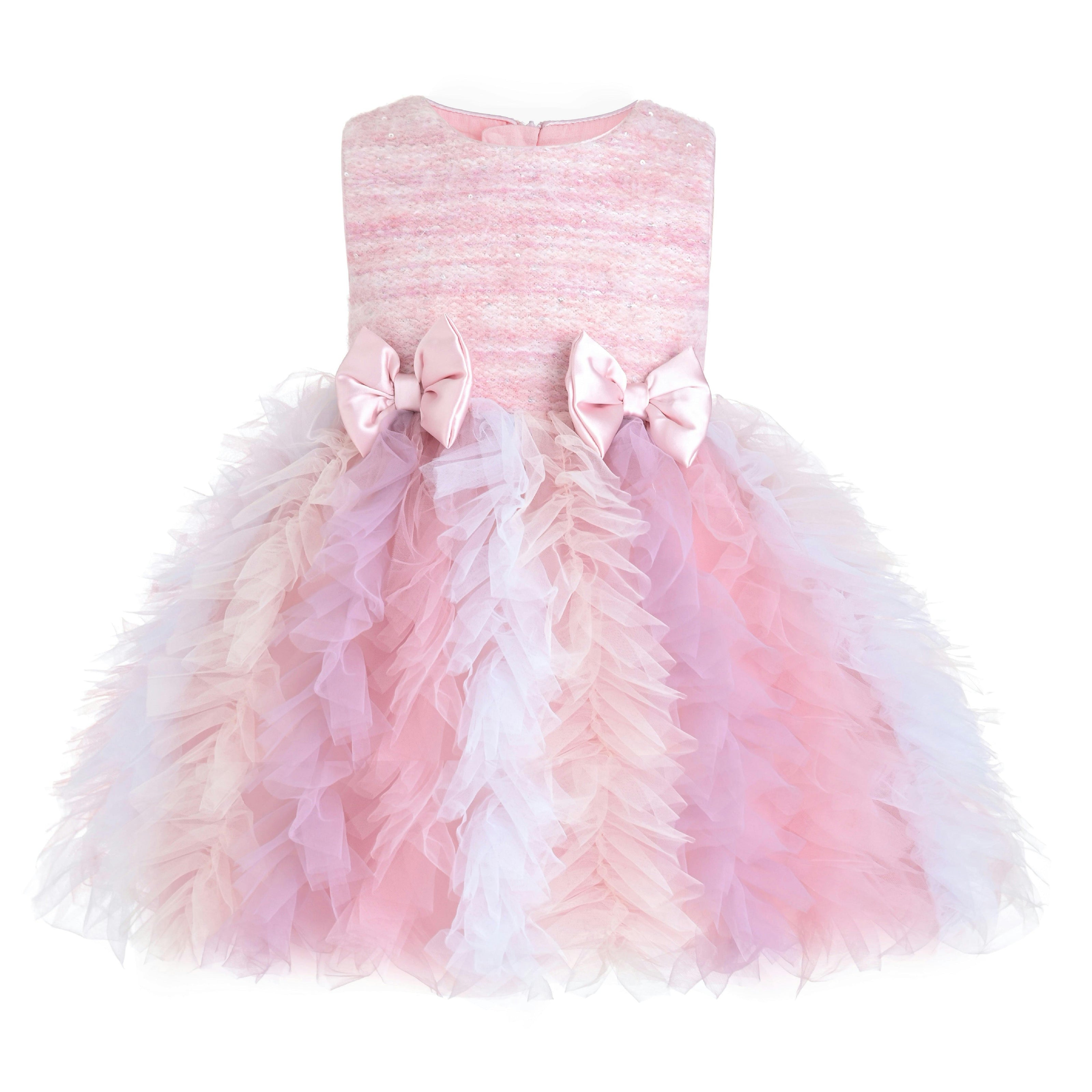 Blush Pastel Emira Bow Dress Sets