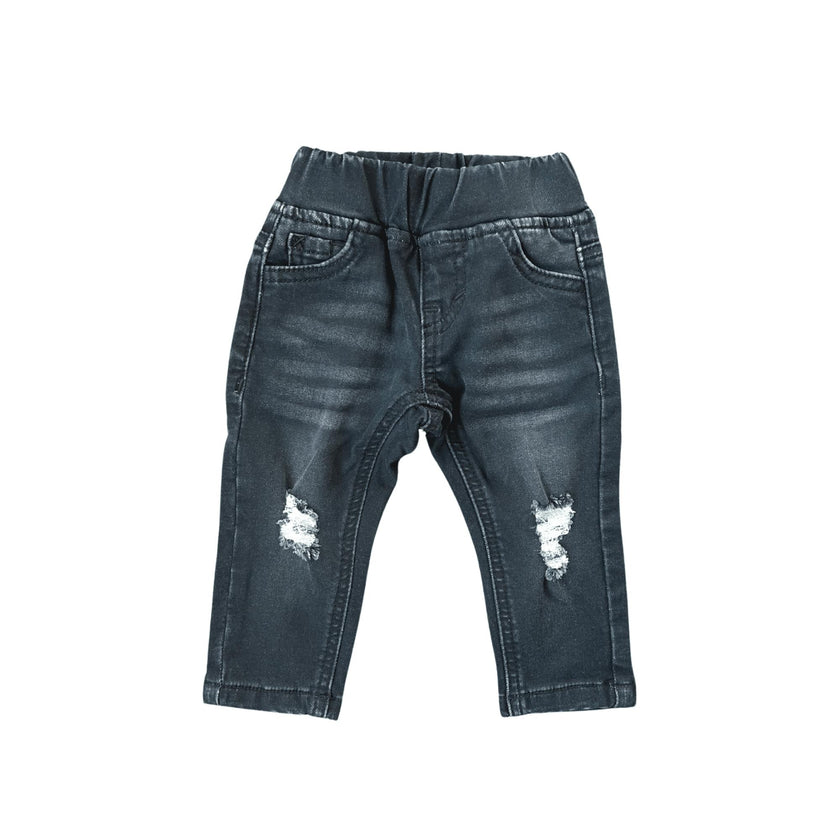 Boys Denim Jeans in Black Wash