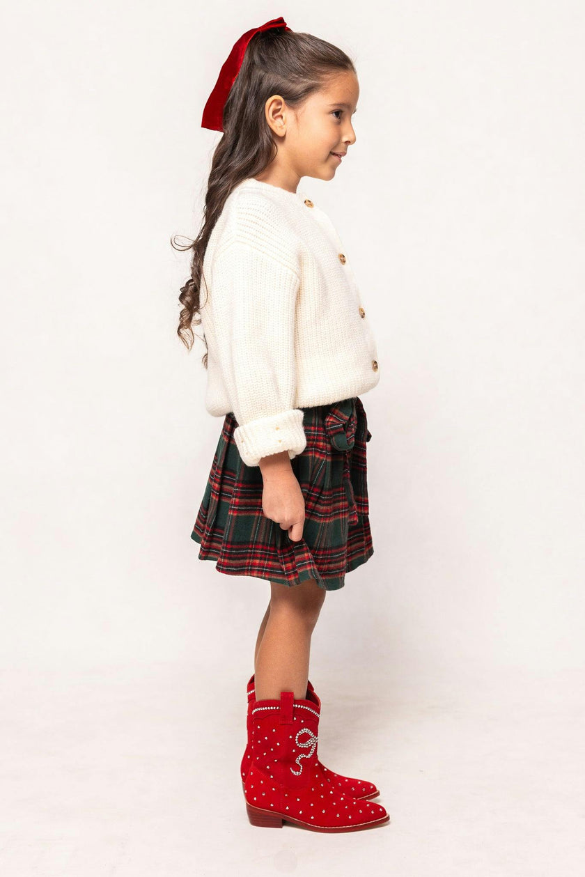 Mini Addison Skort in Evergreen Plaid
