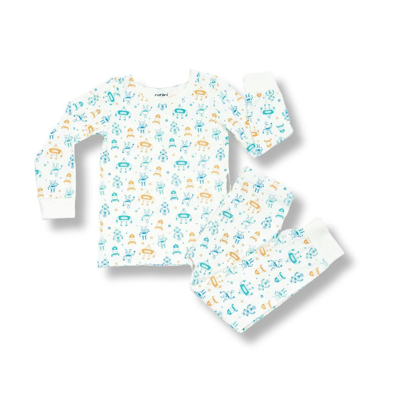 Organic Kids Pajamas - Robots