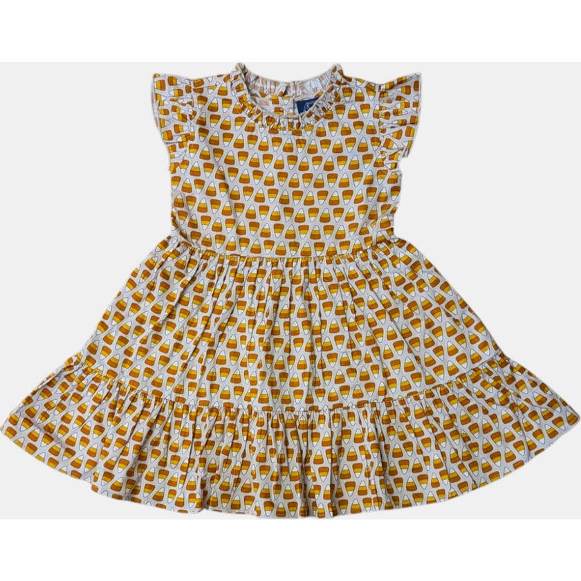 Candy Corn Ruffle Dress