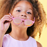 Polarized Keyhole: Pink Mirrored Lens