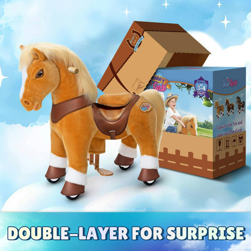 Model Y® Horse Ride-On Toy Age 3–4 – Light Brown