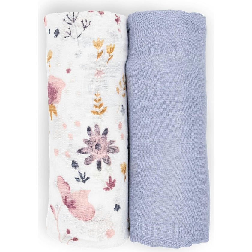 Deluxe Muslin Swaddle Blanket 2 Pack - Fairy Gardens