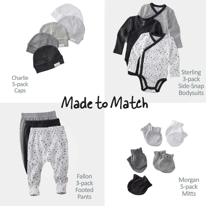 FALLON 3-Pack Footed Baby Pants