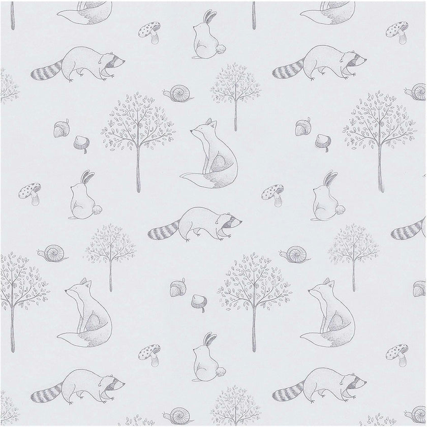 Gray Raccoon Pima Baby Pajama