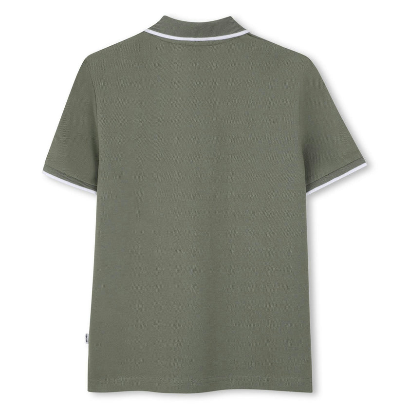Green Short Sleeve Polo