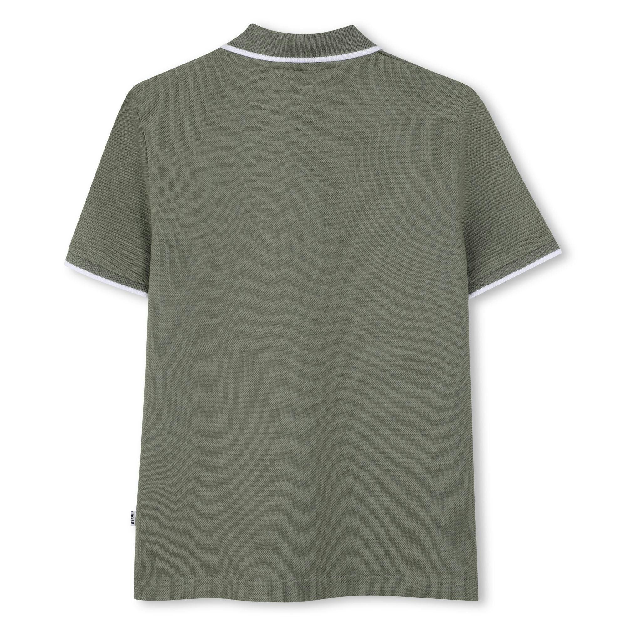 Green Short Sleeve Polo