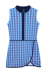 red white and gingham court dress