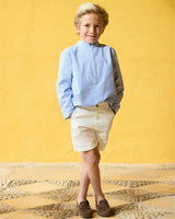 Pereprine Shirt Blue Seersucker