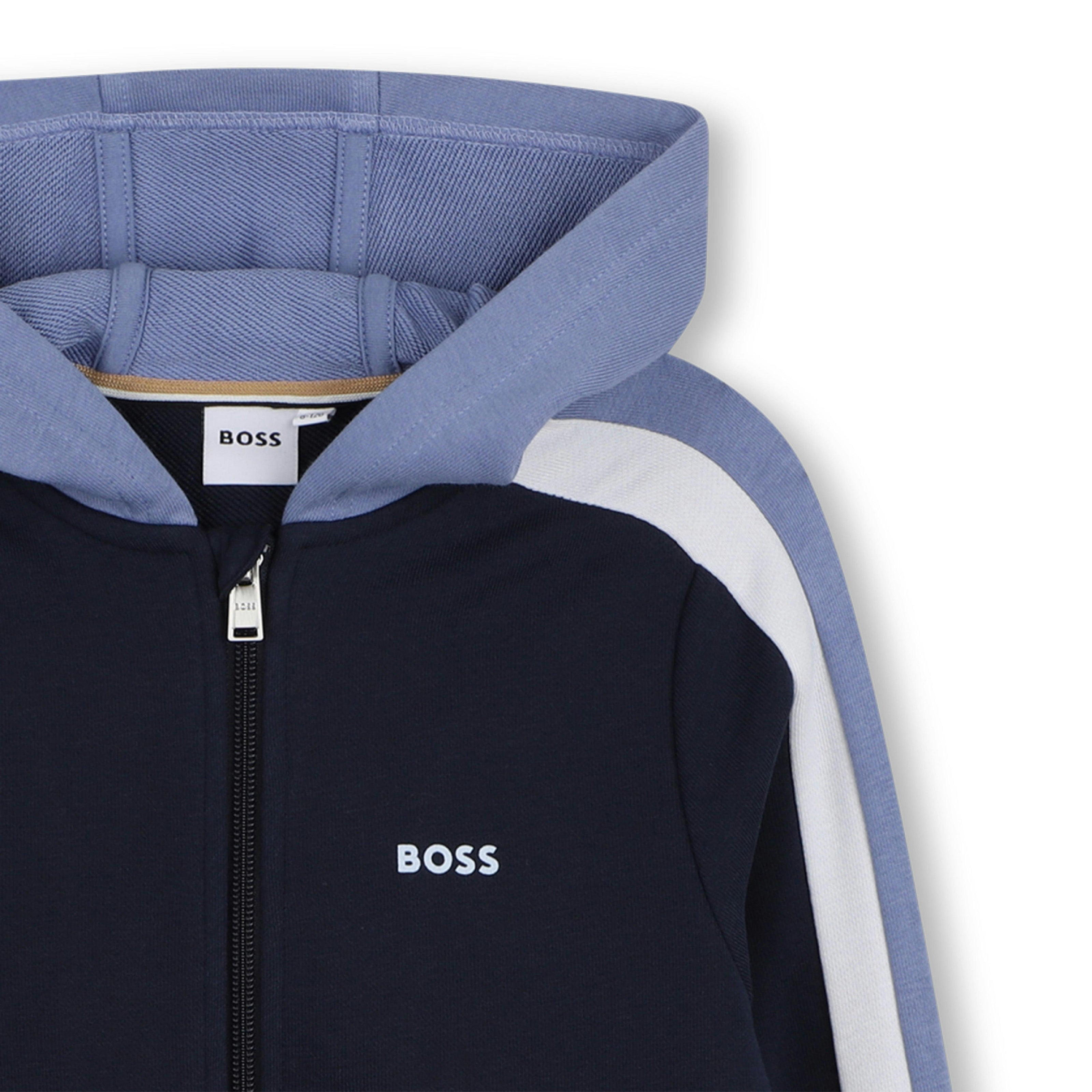 Navy & Blue Color-Block Tracksuit