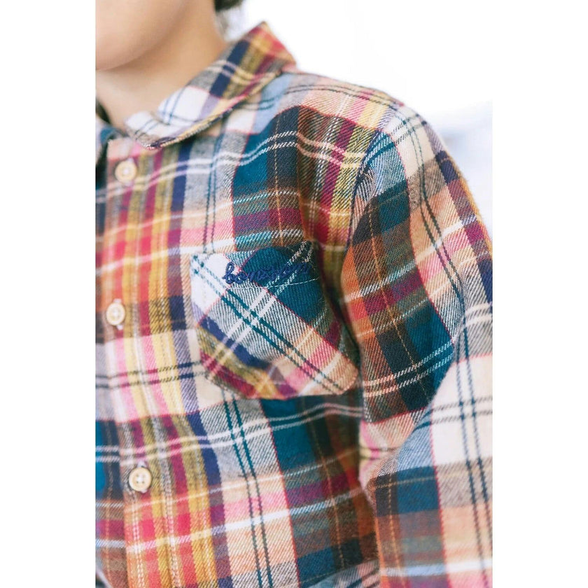 BONTON Autumn Plaid Pan Baby Overshirt