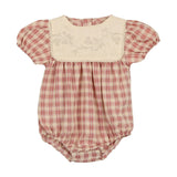 Textured Plaid Romper