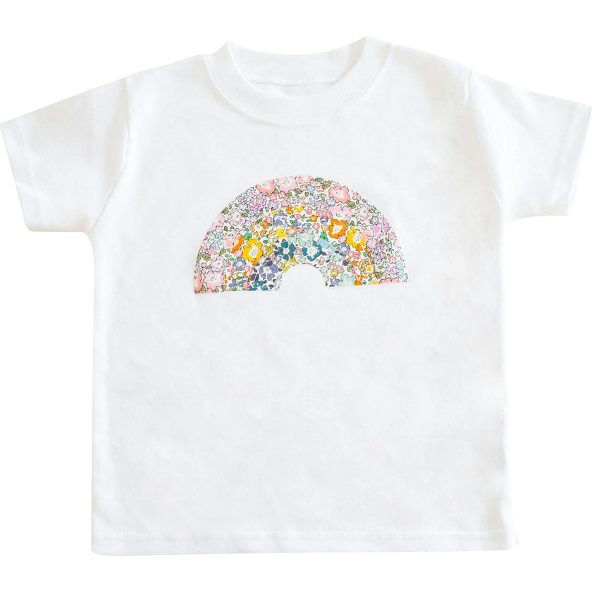 Liberty of London Childrens Rainbow Short Sleeve T-shirt - White