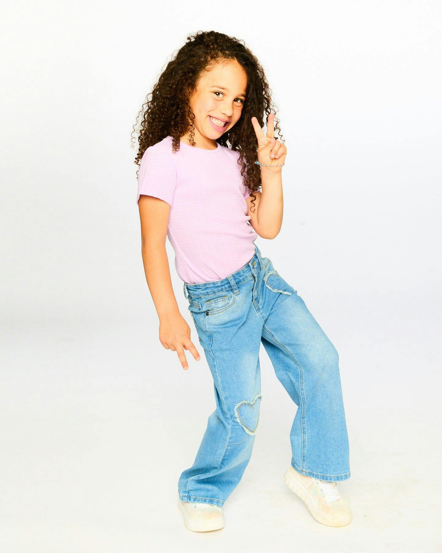 Wide Leg Denim Jeans