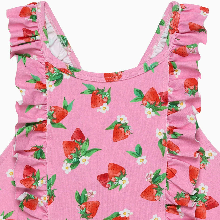 Frill Swimsuit in Strawberry
