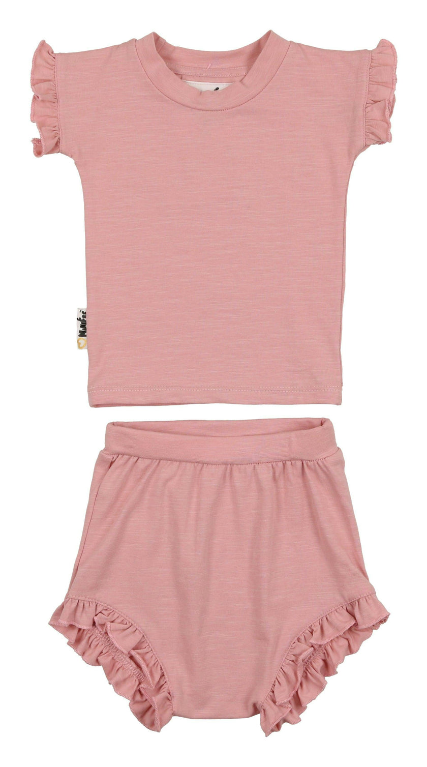 Frilled Sleeve Short Set