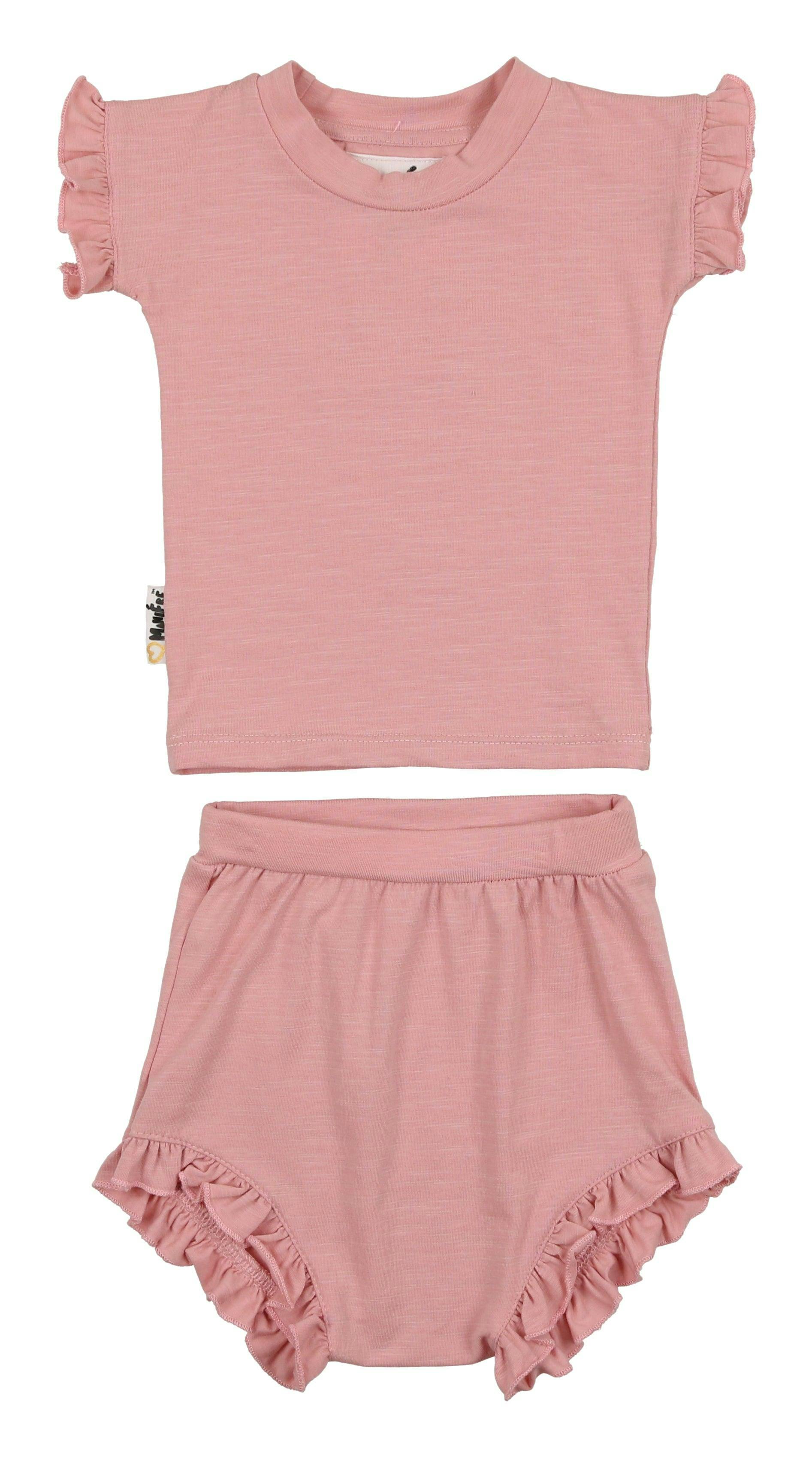 Frilled Sleeve Short Set