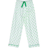 Men's Green Palm Tree PJ Pants - Organic Cotton Poplin