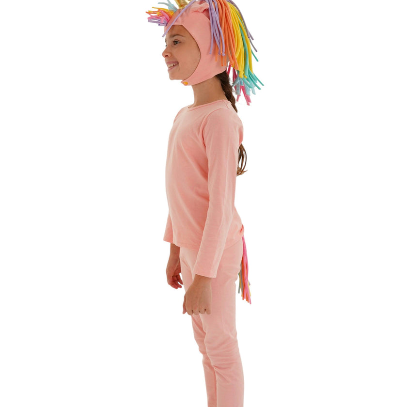 Sunrise Peach Unicorn Pajama Costume